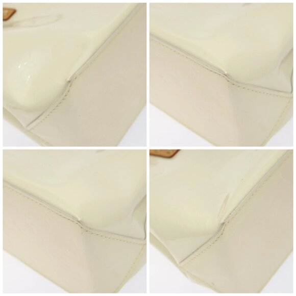 LOUIS VUITTON Monogram Vernis Reade PM Hand Bag Perle M91336 LV Auth 141487 - Picture 14 of 16
